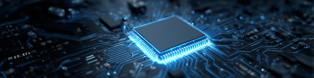 Chip, circuit board, bright blue glow, semiconductor, electronic component